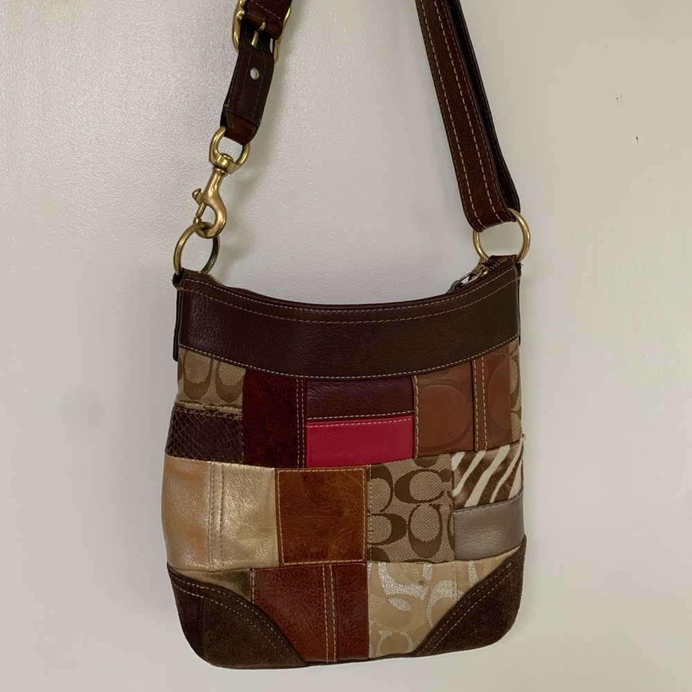 Vintage Leather Coach Patchwork Bag - Picture 2 of 6